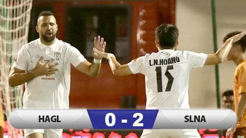 Kết quả HAGL 0-2 SLNA: SLNA lên đỉnh bảng V.League 